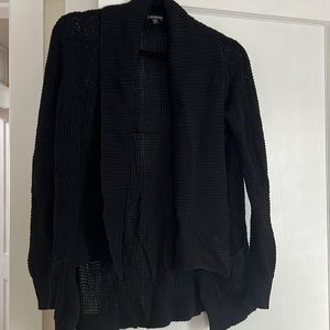Express, black cardigan with pockets